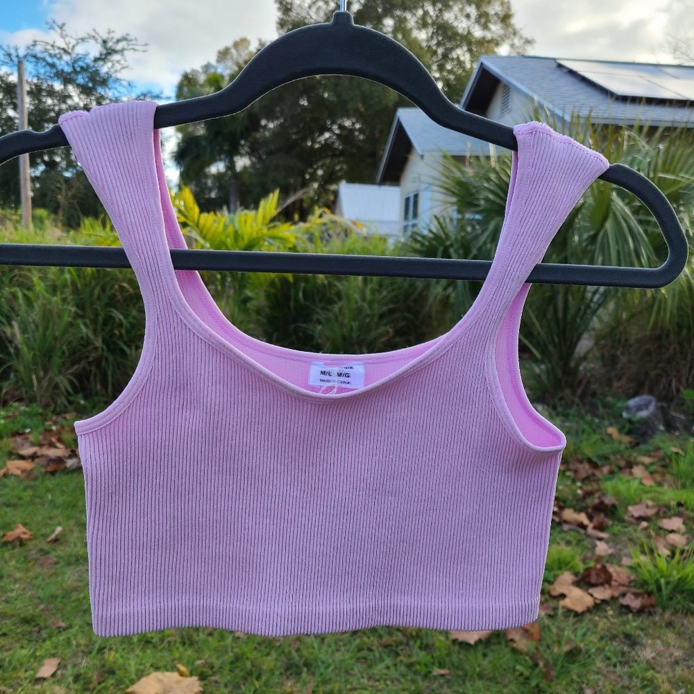 Pink Crop Tanktop